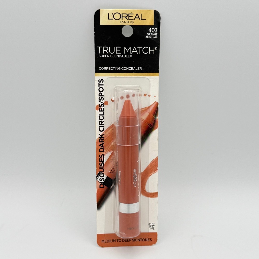 L'Oreal Paris Correcting Concealer 0.1oz Orange Neutral New True Match 403